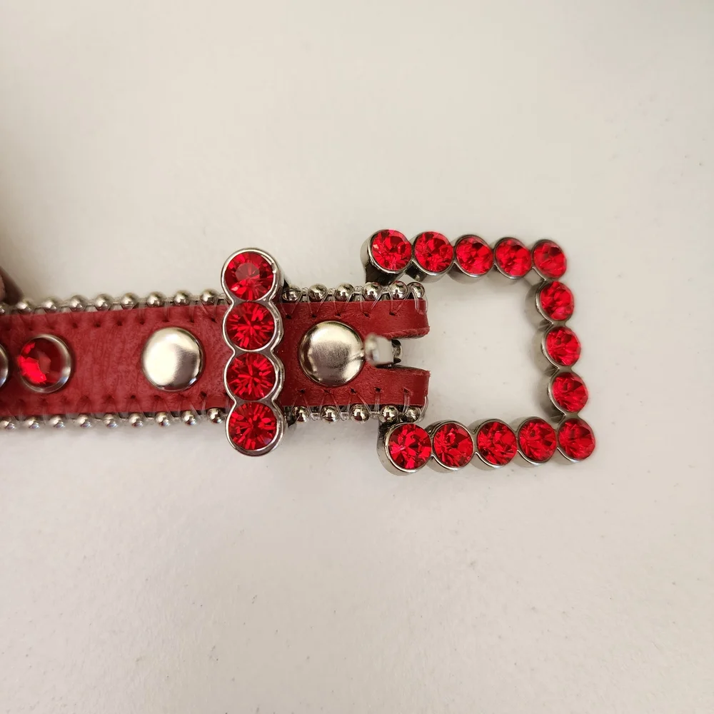 b.b. Simon Red Swarovski Crystal Kids Belt